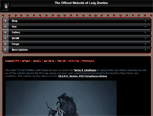 Tablet Screenshot of ladyzombie.com